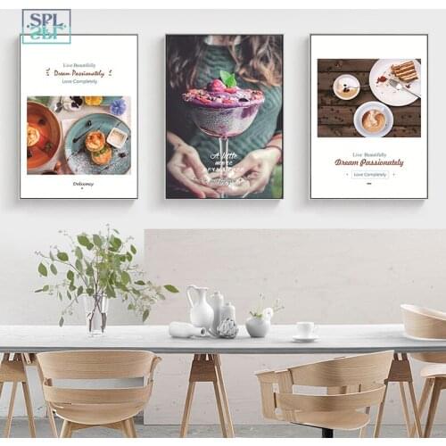 Cake Delicious Food Poster Home Decor Canvas Painting Quote Picture Art Print Living Room Dessert Shop Home Decor Poster Picture