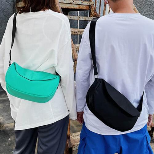 Trend Solid Color Shoulder Bags Fashion Luxury Crossbody Bag High-quality Oxford Cloth Handbag Unisex New High-end Underarm Bags