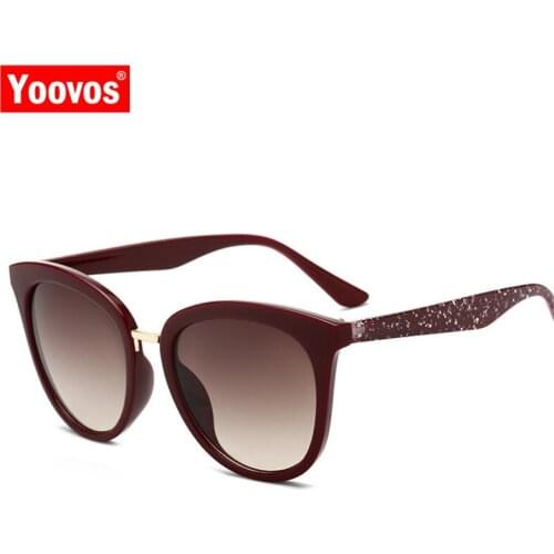 Yoovos Vintage Sunglasses Women Candy Color Lens Lady Fashion Plastic Sun Glasses Simple Classic Oculos De Sol Feminino UV400
