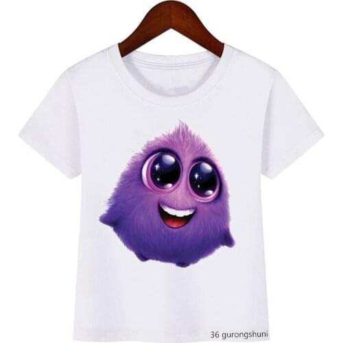 Funny Cute Children T-shirt Anime Cartoon 3d Animal Print Pattern Kids Tops Summer Boy Girl Harajuku Vogue Casual Boys T Shirts