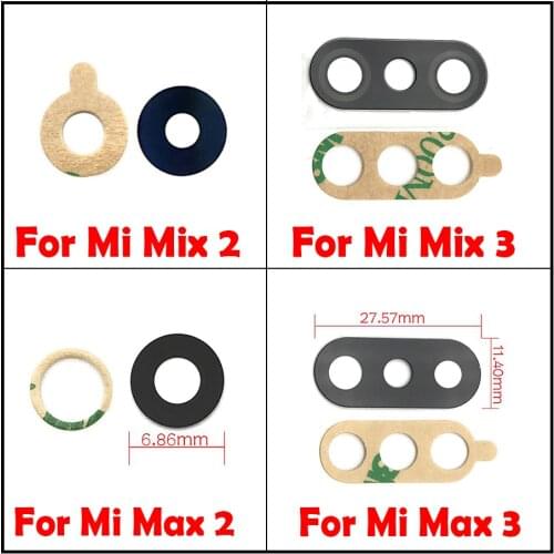 Back Rear Camera glass Lens Cover Replacement Parts For Xiaomi Mi Max3 Max 3 2 Mix2 Mix 2S 3 Mi8 Mi9 Lite Mi10 Pro Mi 9T