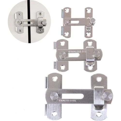 Guard Latch Bolt With Screws Door Lock Handle Sliding Window Stainless Steel Door Latch Home Safety Chain Door Home