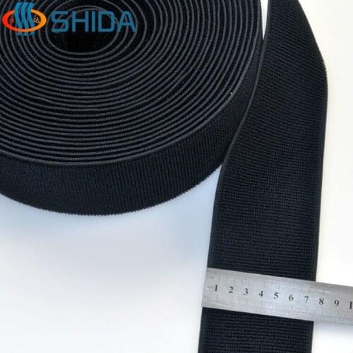 20 yards 7.5cm black elastic loop.Magic Tape Sticks elastic tape. elastic Brushing Fabric loop Adhesive Fastener Tape