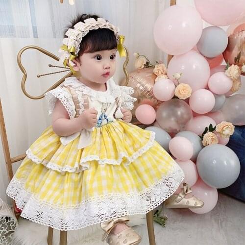 2021 Summer Kids Dress for Girls Baby Party Dress for Kids Wedding Dress Girl Newborn Ball Gown Lolita Party Princess Vestidos