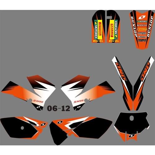 3M 0393 Motorcycle Team Graphic & Backgrounds Decal Stiker Kits for KTM SX85 2006 2007 2008 2009 2010 2011 2012