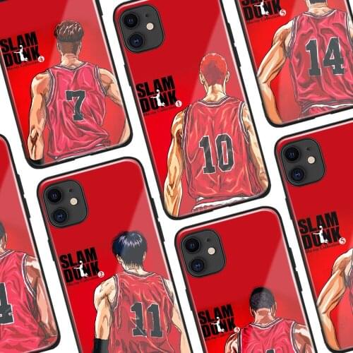 Slam Dunk Hanamichi Kaede Ryota Hisashi Phone Cases For iPhone 11 12 Mini Pro XS Max 6s X XR 6 7 8 Plus SE Soft TPU Glass Cover