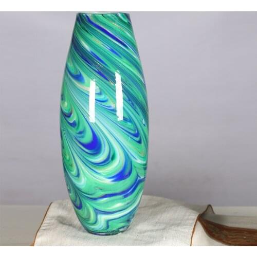 Yefute High Grade Colored Glass Vase With Venus, Spherical Vase, Blowing Handicraft, Art Vase Wholesale
