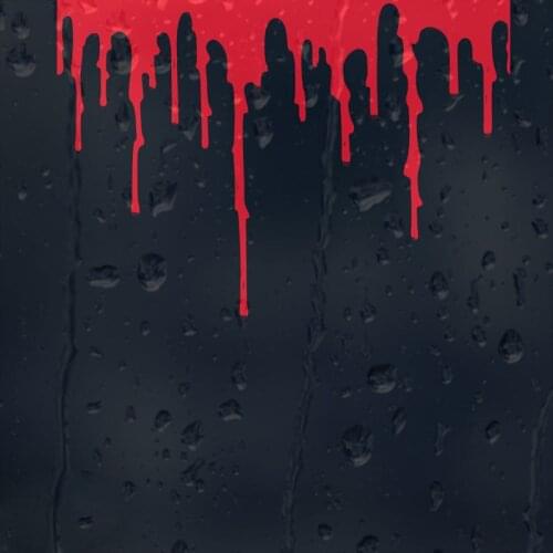 15CMX10.2CM Blood Bloody Decorative Glass Motorcycle Decals Car Stickers Accessories Red/Black/Silver C1-5009