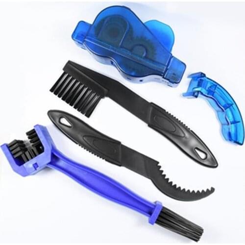 Bicycle Chain Cleaner Cycling Bike Machine Brushes Scrubber Wash Tools Cleaning Kit Set Outdoor Tire Washer Accessories Roller
