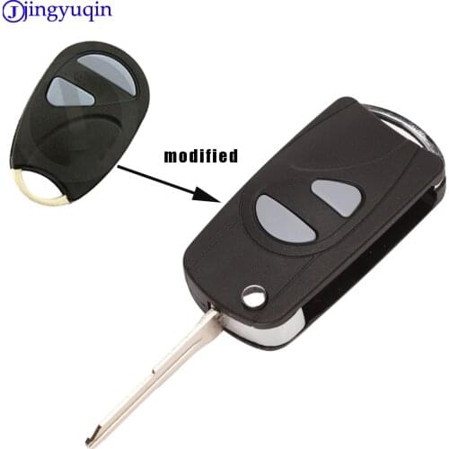 Jingyuqin Modified Flip Remote Key Shell 2 Buttons For Suzuki Car Key Blanks Case