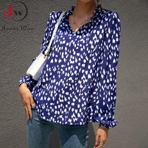 Леопардовые блузки Junxi Wan China At AliExpress