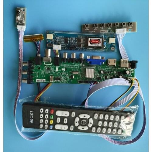 Kit For LP171WP3-A4/LP171WP3-A4K1 1440X900 DVB-T TV HDMI USB LVDS controller board 2 CCFL screen Panel digital 30pin 17.1"