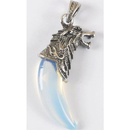 Lapis Stone Teeth Pendant Dragon Fashion Jewelry For Woman Gift S3065