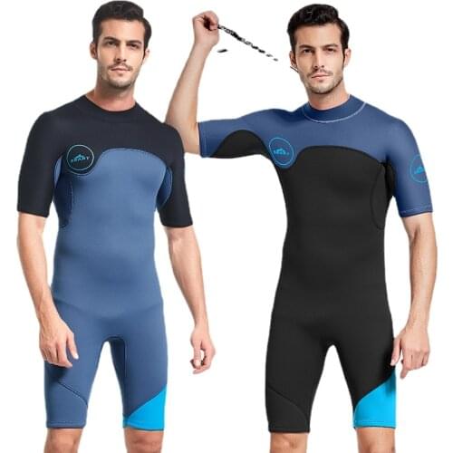 Mens Wetsuit 2mm Men Neoprene Short Sleeves Dive Suit for Swimming Scuba Diving Snorkeling Surfing