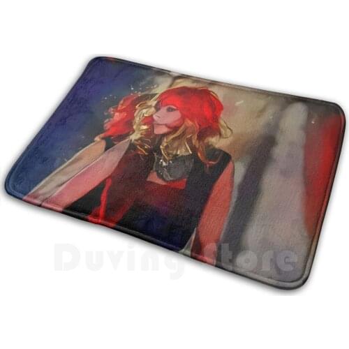 Mylène Farmer Mat Rug Carpet Anti-Slip Floor Mats Bedroom Singer French Franco Canadian Varieties Concerts Joelle Guillaume