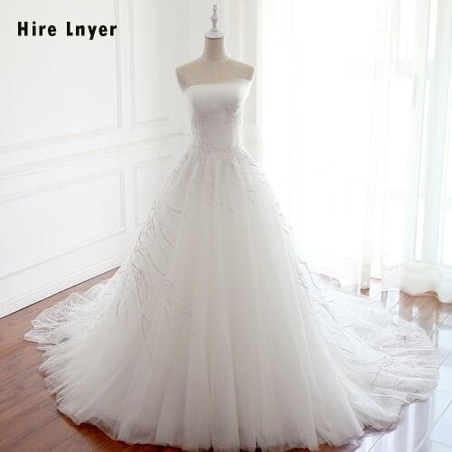 HIRE LNYER Strapless Backless Lace A-line Wedding Gowns Abito Da Sposa China Aliexpress Login Bridal Dresses Vestido Noiva