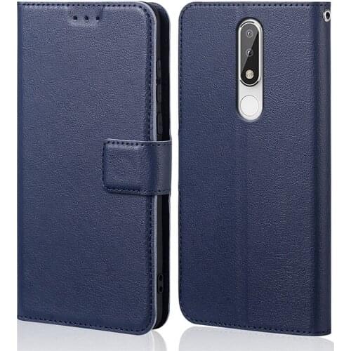 Silicone Flip Case for Nokia X5 5.1 Plus 2018 Luxury Wallet PU Leather Magnetic Phone Bags Cases for Nokia X5 with Card Holder
