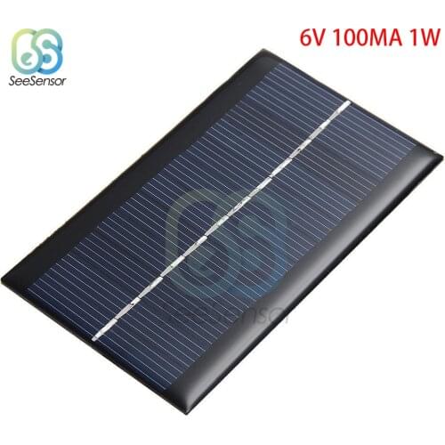 Solar Panel 2V 5V 6V 9V 12V Mini Solar System DIY For Battery Cell Phone Chargers Portable Solar Cell 0.23W 0.6W 0.8W 1W 1.5W 3W