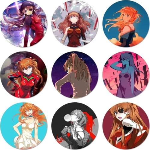 58mm Asuka 02 Badge Brooch Pin Accessories For Clothes Backpack Decoration gift