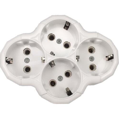 1pc 250V 16A European Standard Conversion Socket Romanian Spain France Conversion Adaptor Socket