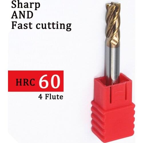 1PCS HRC60 5mm Solid Carbide Endmills ENDMILL D5X13LXD5X50L 4 Flute Standard Length Side milling Slotting Profiling face mill