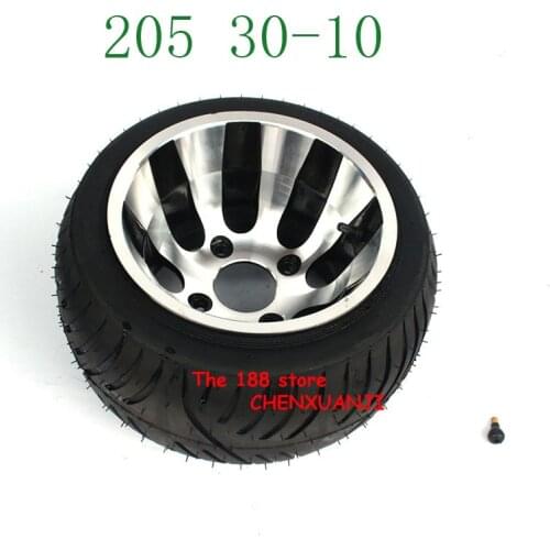 2019 hot sale GO KART KARTING ATV UTV Buggy 205/30-10 Inch Wheel Tubeless Tyre Tire With Aluminum Alloy Hub