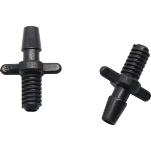 Barbed 3/5mm Screw Thread Garden Water Connector Garden Water Agricultural Landscape Irrigation Diversion Fittings 50 Pcs