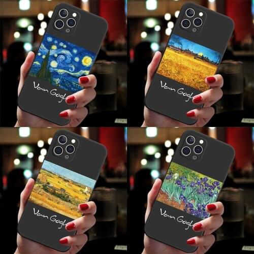 3D Van Gogh Phone Case For Xiaomi Mi 11 Ultra mi11 Lite mi8 mi9 9T 10T Pro Poco F3 M3 X3 nfc Pro Cover Art Oil Flower Marble Bag