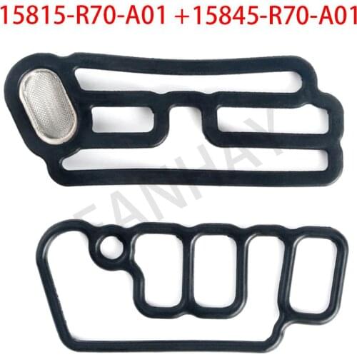 FANHAY 1Pair Cylinder Head Solenoid Gasket Vtec Gasket for Honda 15815R70A01 15845R70A01 15815-R70-A01 15845-R70-A01