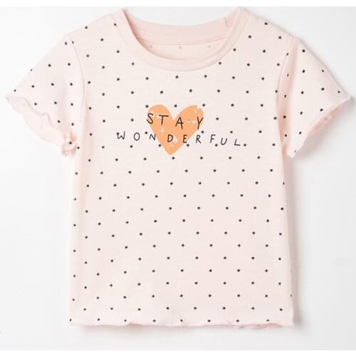 Bebe Girls t shirt Brand 100% Cotton Baby Girl Clothes Kids Casual t-shirt Short Sleeve Infant Children Clothing Summer Tee Tops