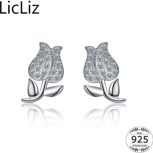 Женские серебрянные серьги LicLiz China At AliExpress
