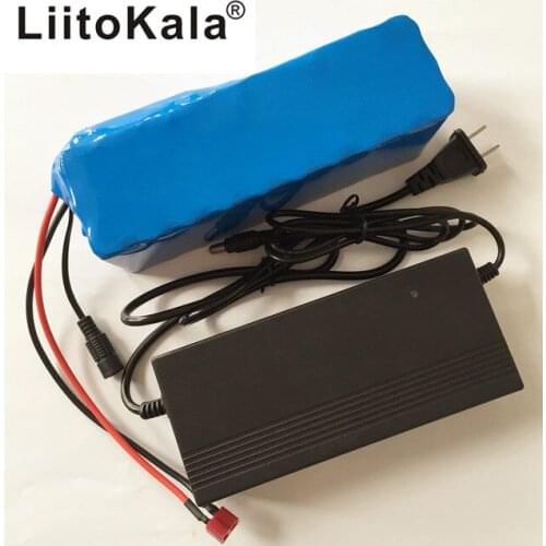 Liitokala 36V 6ah 500W 18650 lithium battery 36V 8AH electric bike with PVC boxes for electricity bike 42V 2A battery charger
