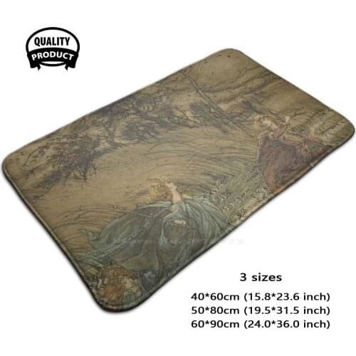 A Midsummer Night’S Dream By Arthur Rackham Soft House Family Anti-Slip Mat Rug Carpet Arthur Rackham Shakespeare Shakespeare