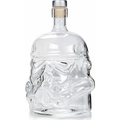 Whiskey Glass Set Storm Trooper Helmet Whiskey Decanter Whiskey Glass Cup Wine Glasses Accessories Creative Men Gift