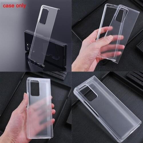 Ultra-thin Clear Phone Protective Cover For Samsung 5G Cover PC Shockproof Phone 2 Z Hard Fold Case Back For Galaxy Accessories