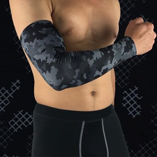Men Cooling Arm Sleeves Outdoor Cycling Running UV Sun Protection Nylon Camouflag Sleeves Cover for Hide Tattoos 1/2/4/6/8/10pcs
