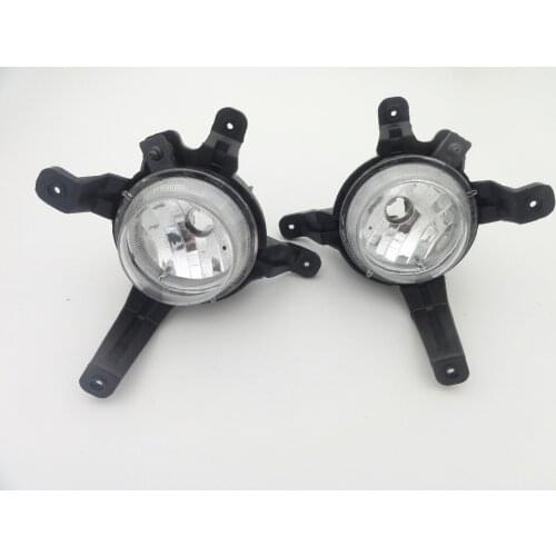 1Pair Front Bumper Fog Lights Fog Lamps w/o Bulbs For Hyundai IX35 2011-2014