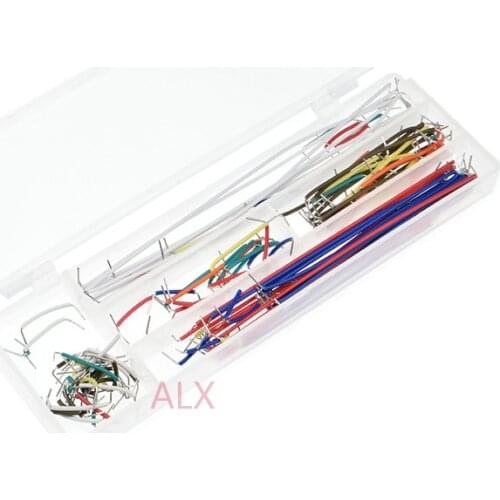 140 pcs U Shape Solderless Breadboard Jumper Cable Wire Kit For Arduino Shield For raspberry pi connector Wire Jumper LINE