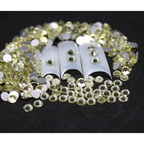 1440 pcs/Pack SS6 -SS8 Jonquil Nail Art Decorations Rhinestones For 3d Charm Glass Flatback Non Hotfix DIY Nails Decorations