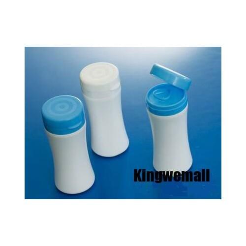 300pcs/lot empty 150ml Plastic PE White Bottle with Blue Cap for Tablets Pills Capsule Powder Medicine Candies Food Packaging