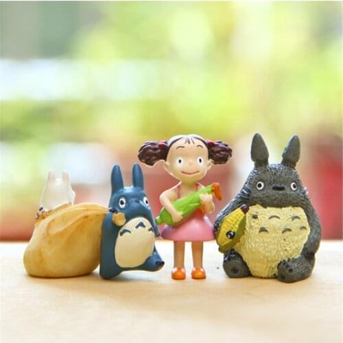 Anime My Neighbor Totoro Action Figure Toy Hayao Miyazaki Mini Garden PVC Action Figures Kids Toys Birthday Gift