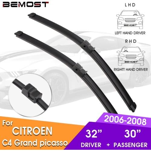 BEMOST Car Wiper Blade Front Window Windshield Wipers Blade For CITROEN C4 Grand picasso 2006-2008 LHD/RHD 32"+32"CarAccessories