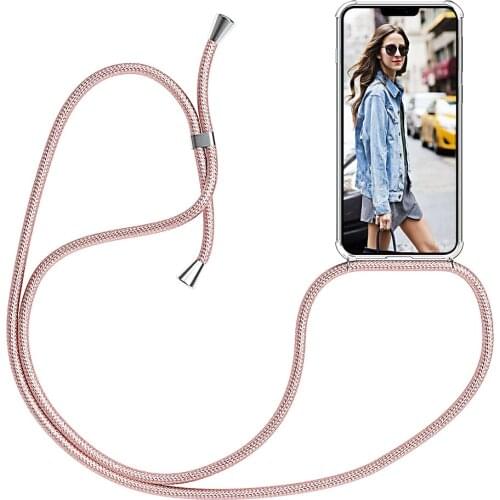 Strap Cord Chain Phone Case for iPhone 7 8 11 pro XS Max XR X Necklace Lanyard hang String For iPhone 11 7 8 Plus 6s X SE Coque