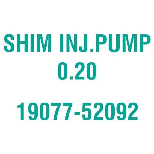For Kubota 19077-52092 SHIM INJ.PUMP 0.20