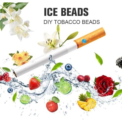 300pcs/3boxs Fruit Flavour Mint Flavor Ice Cigarette Pops Beads Cigarette Popping Capsule For Tobacco Holder Filter Smoking Tool