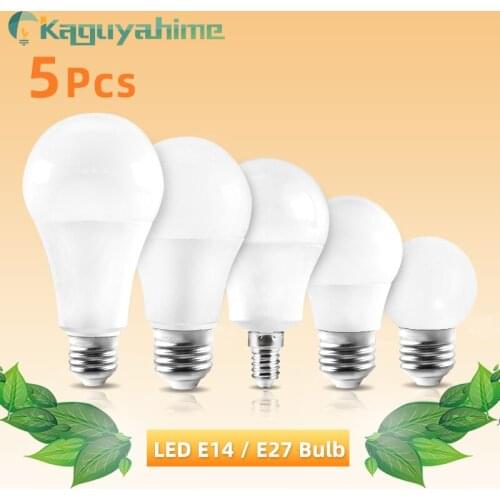 Kaguyahime 5pcs/lot LED E27 Dimmable Lamp E14 LED Bulb 220V 3W~20W Bubble Ball LED Indoor Light Table Lamp Warm White Cold White