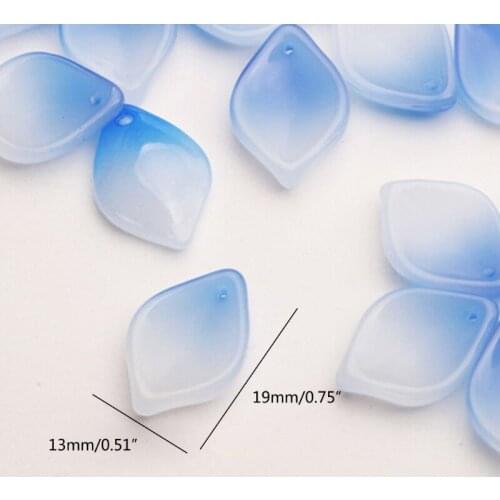 Lily Petals Czech Lampwork Crystal Glass Spacer Beads for Jewelry Making Diy Needlework Bracelet Hairpin Accessories