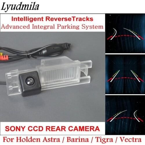 LYUDMILA FOR Holden Astra / Barina / Tigra / Vectra / Dynamic trajectory Moving Guide Lines HD CCD Car Parking Rear view Camera