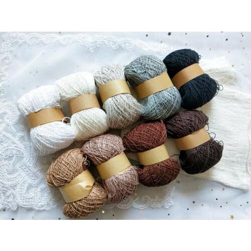 2020 New Plain Color Series Lace Cotton Yarn DIY Hand Knitting Crochet Garment Doll Lace Yarn 50g/pc