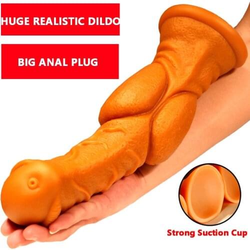 Huge Anal Dildo Butt Plug Silicone G-spot Horse Dick Vagina Stimulation Prostate Massager Adult Sex Toys For Men Women Lesbian